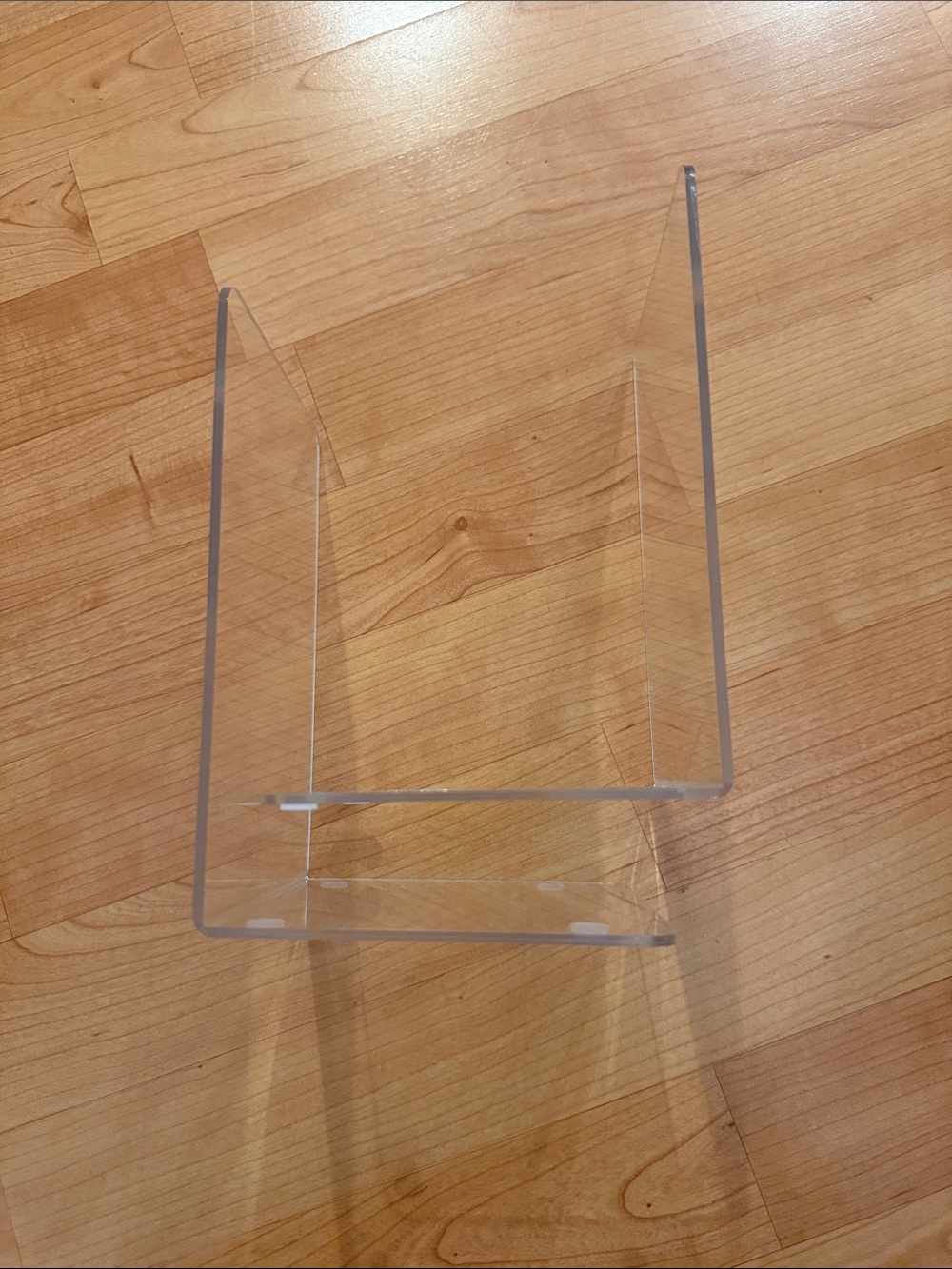 Clear Acrylic L-Shaped Display Stand - Transparent